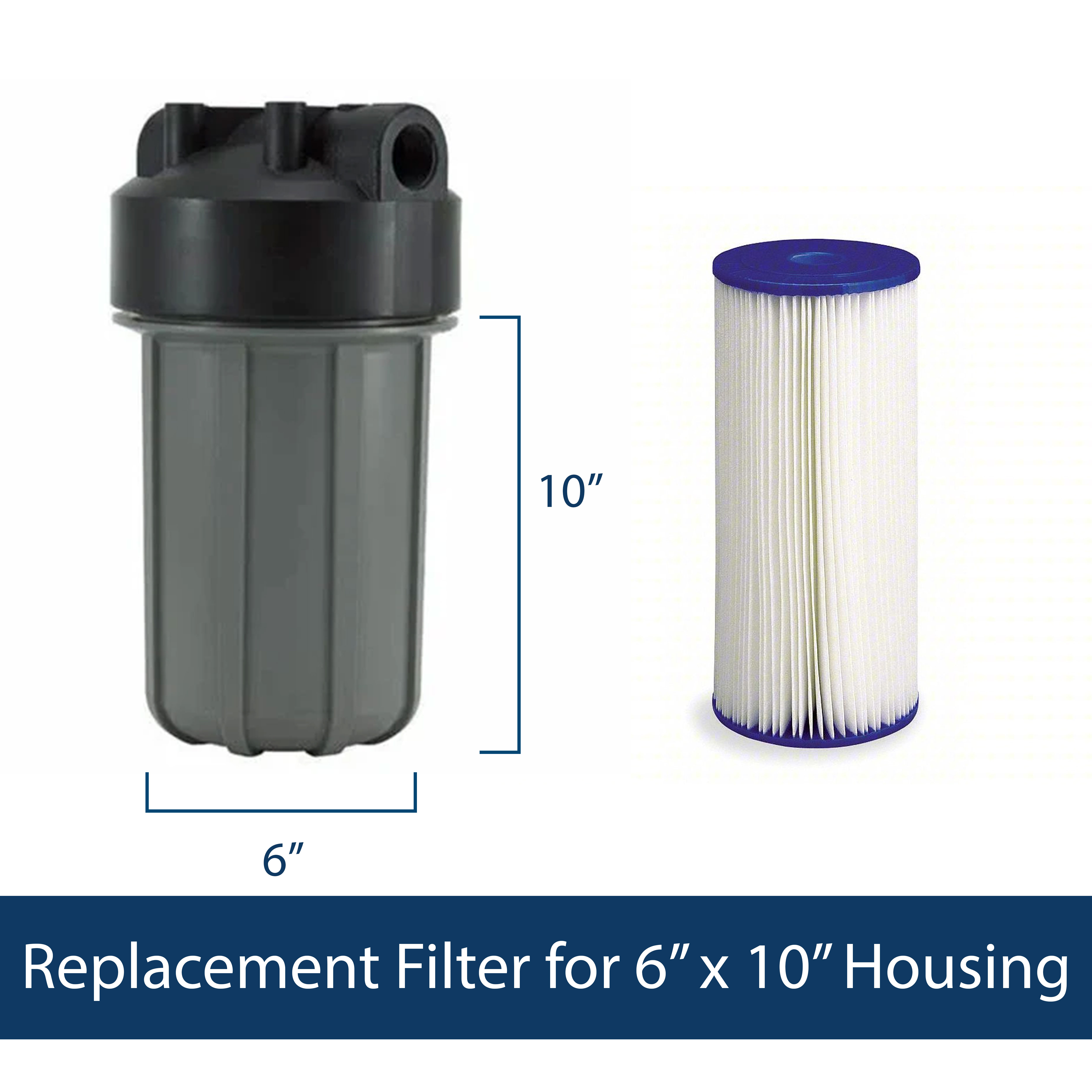 UltraHome Well Water Pre-Filter (3 Pk) for 6" x 10" Housing